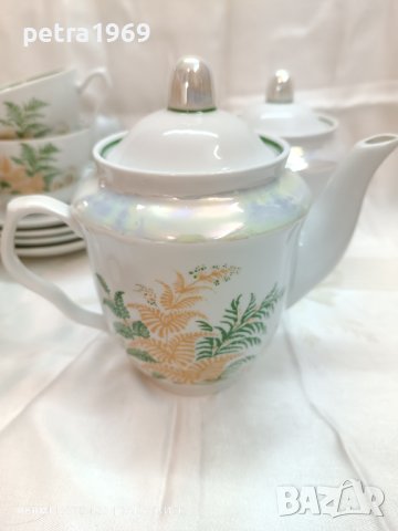 Руски порцеланов сервиз за чай, снимка 3 - Сервизи - 44113052