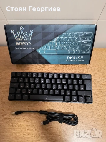 TMKB T61SE 60% механична геймърска клавиатура, снимка 1