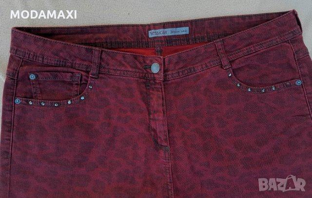 3XL Нови  дънки  YESSICA бордо , снимка 3 - Дънки - 32318291