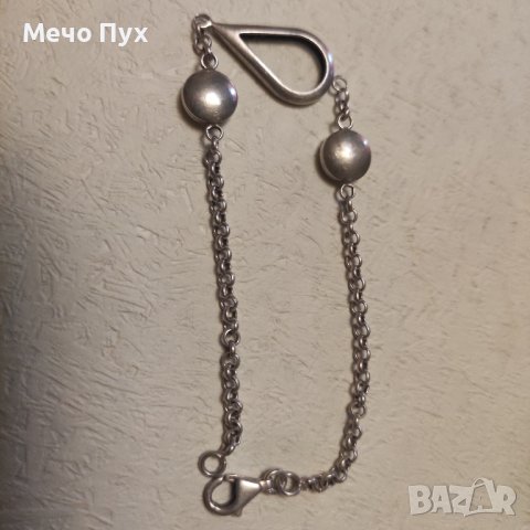 Сребърна гривна (213), снимка 10 - Гривни - 43317492