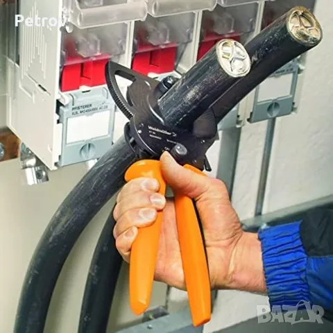 Weidmüller KT 45 R - Made in Germany - ВИСОКОКАЧЕСТВЕННА ПРОФЕСИОНАЛНА Кабелна Ножица 45 mm /400 mm², снимка 13 - Клещи - 47908568