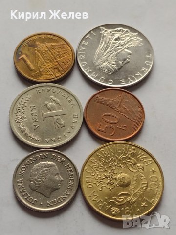 Лот монети от цял свят 6 броя СЛОВЕНИЯ, СЪРБИЯ, ХЪРВАТИЯ ЗА КОЛЕКЦИЯ ДЕКОРАЦИЯ 39296