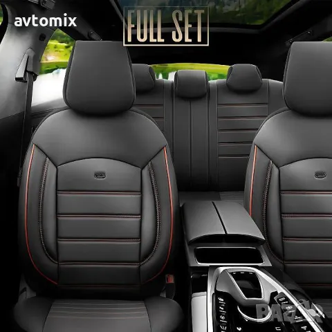 Тапицерия OTOM за седалки Premium PRM115 Черно/Червено, снимка 3 - Аксесоари и консумативи - 49929954