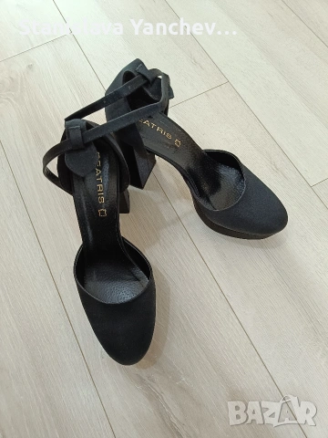 Официални обувки на висок ток и платформа , снимка 4 - Сандали - 53522919