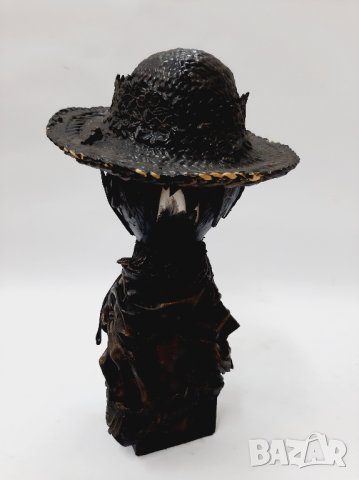 Стара голяма статуетка, черно дете(4.4), снимка 5 - Антикварни и старинни предмети - 43550792