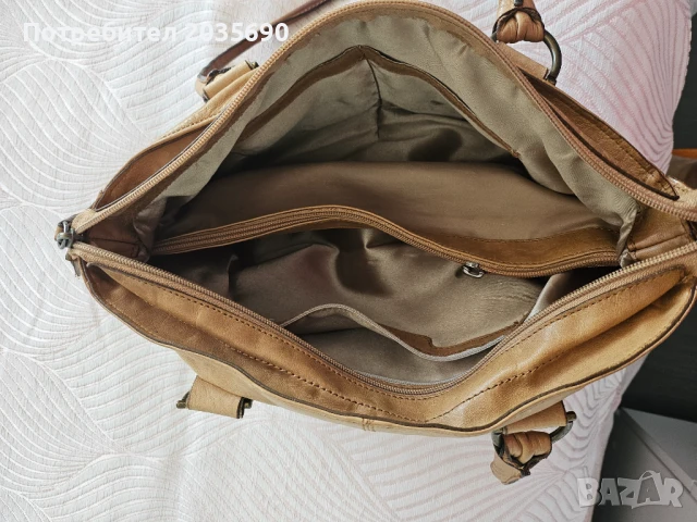 Дамска чанта от естествена кожа , снимка 4 - Чанти - 50840703