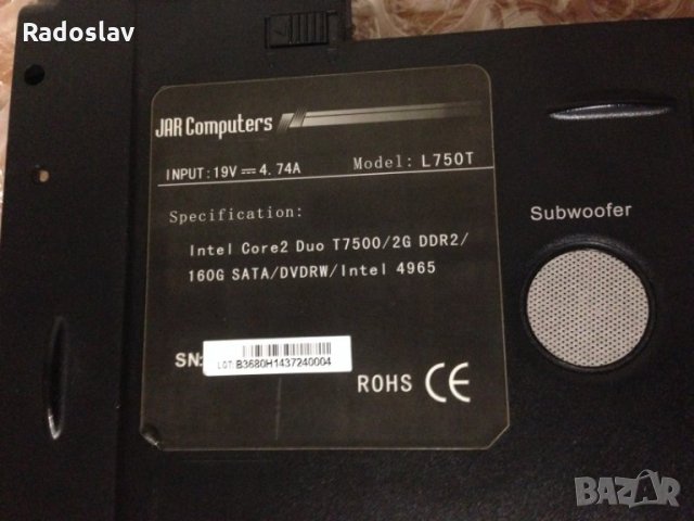 Лаптоп L750Т части, снимка 8 - Лаптопи за дома - 28908637