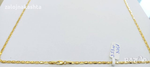 Нов Златен синджир-3,53гр/14кр, снимка 4 - Колиета, медальони, синджири - 37603425