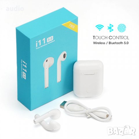 Безжични слушалки AirPods TWS i11, снимка 1 - Слушалки и портативни колонки - 27198871