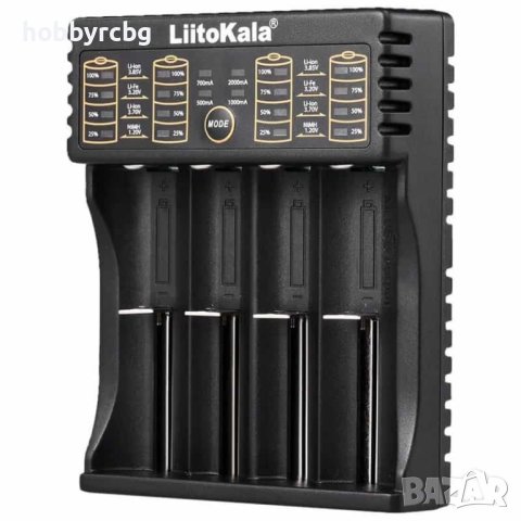 Liitokala Lii-402 Универсално зарядно за 4 батерии, снимка 1 - Друга електроника - 43031483