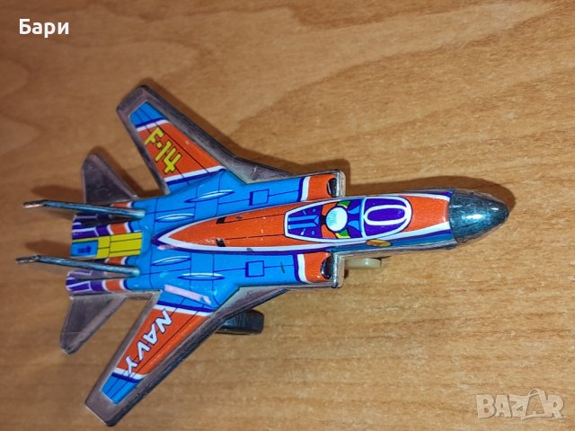 Стара японска играчка самолет F-14 Navy, снимка 2 - Колекции - 43472857