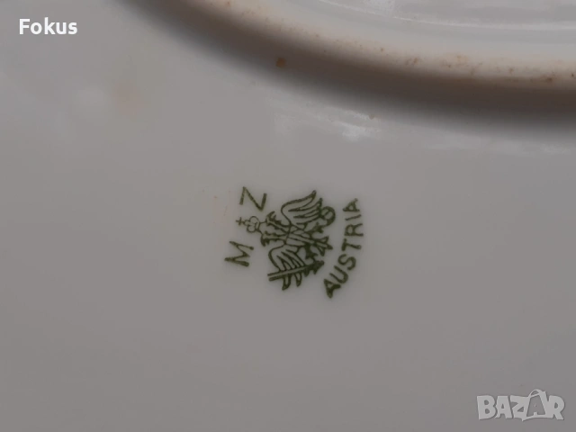 Порцеланово плато поднос MZ Austria порцелан, снимка 6 - Антикварни и старинни предмети - 53449184