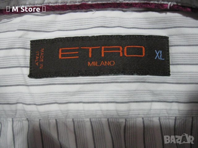Etro мъжка памучна риза, снимка 8 - Ризи - 32292367