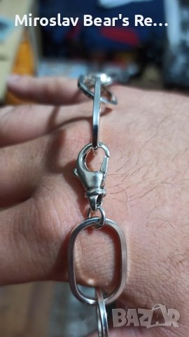 Масивно сребърно колие - дължина 75см, снимка 7 - Колиета, медальони, синджири - 37855666