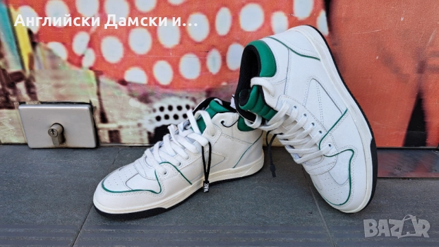 Английски дамски кецове естествена кожа-ZARA , снимка 5 - Кецове - 40445096