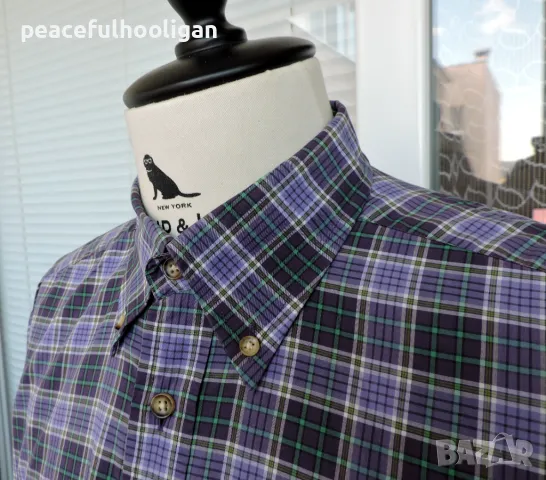Gant Foxhunt Poplin Long Sleeve Shirt -страхотна мъжка риза с дълъг ръкав размер L/XL, снимка 4 - Ризи - 49034119