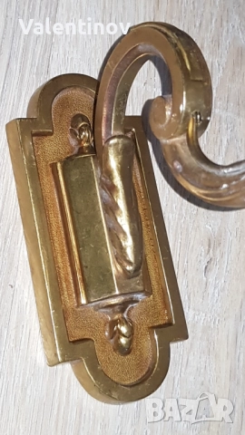 Чифт старинни бронзови аплици в стил Наполеон трети , снимка 5 - Лампи за стена - 52256151