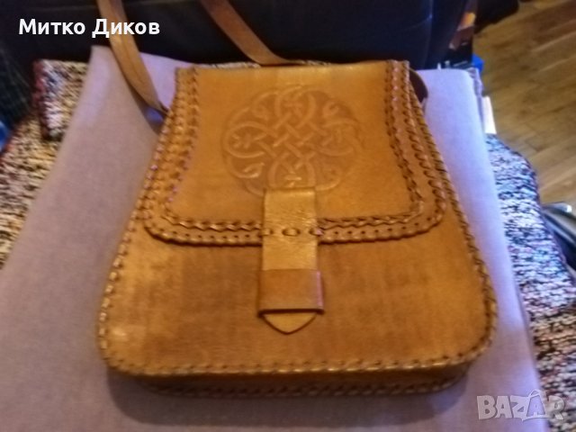 Женска чанта естествена кожа 280х250х65мм №15