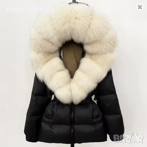 Луксозно дамско зимно яке с естетествен пух , снимка 5 - Якета - 53034315