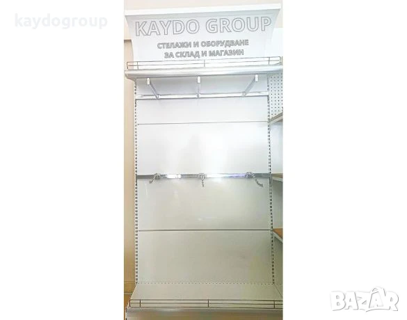 Налични Метални крайстенни и островни стелажи за дрехи и обувки, R-9016 БЯЛ ГЛАНЦ, снимка 3 - Стелажи и щандове - 50655152