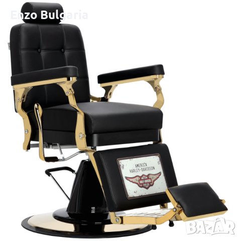 Хидравличен фризьорски стол за фризьорски салон Kostas Barberking ENZO-9140G(ENZO-9185G), снимка 2 - Бръснарски столове - 43844920