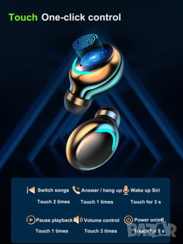 BLUETOOTH LCD безжични слушалки с POWERBANK F9-5C, снимка 5 - Bluetooth слушалки - 44889803