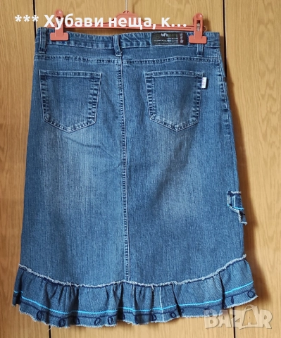 Две дънкови поли🌼🍀🌼 Дизайнерска дънкова пола GUARD 🌼🍀🌼*ИзгОдНо*, снимка 8 - Поли - 52195837