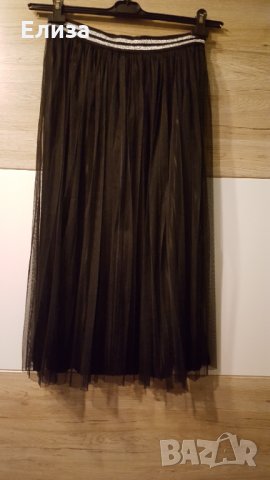  Солей плисе пола с тюл готик нова с етикет голям размер ХЛ , снимка 1 - Поли - 33226380