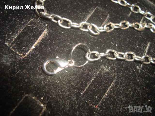 ПОСРЕБРЕНА СТОМАНЕНА ВЕРИЖКА КЮСТЕК за ДЖОБЕН ЧАСОВНИК СИНДЖИРЧЕ 19729, снимка 4 - Колиета, медальони, синджири - 32239351