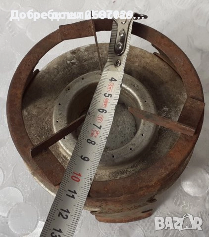  Стар спиртник котлон примус горелка печка с керамичен съд и надпис, котлони, снимка 10 - Други ценни предмети - 28950029