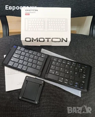 Сгъваема клавиатура OMOTON KB567, акумулаторна безжична Bluetooth клавиатура, преносима сгъваема , снимка 9 - Клавиатури и мишки - 50042325