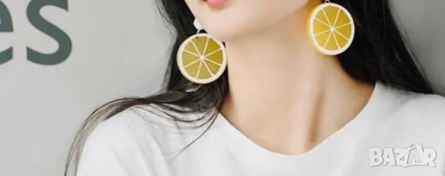 Нови свежи обеци лимони Привлечете внимание  Бъдете различни‼️, снимка 2 - Обеци - 44125885