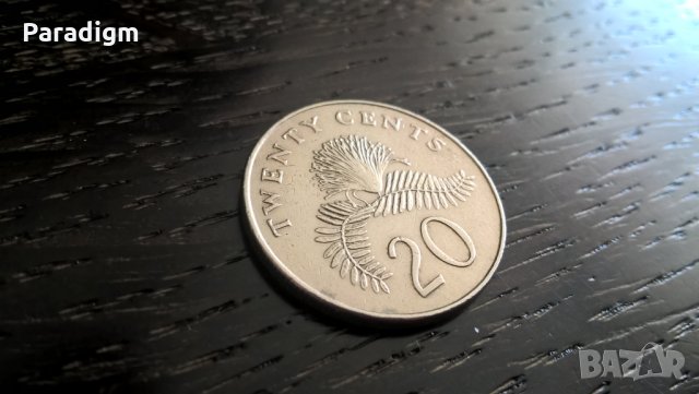 Mонета - Сингапур - 20 цента | 1986г.