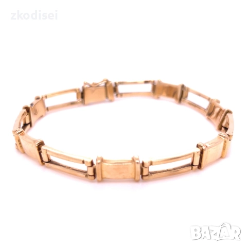 Златна мъжка гривна 21,19гр. 20,5см. 14кр. проба:585 модел:31726-5, снимка 1