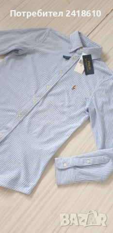 POLO Ralph Lauren Oxford Stripe Knit Pique Cotton Womens Size M НОВО ! ОРИГИНАЛ! Дамска Риза!, снимка 10 - Ризи - 53356268