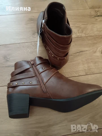 дамски боти кафяви цвят, 39 номер, снимка 4 - Дамски боти - 51313752