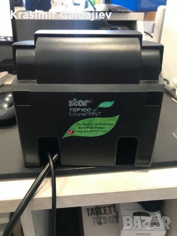 STAR TSP100 ECO термичен принтер, USB, черен, снимка 3 - Принтери, копири, скенери - 38587927