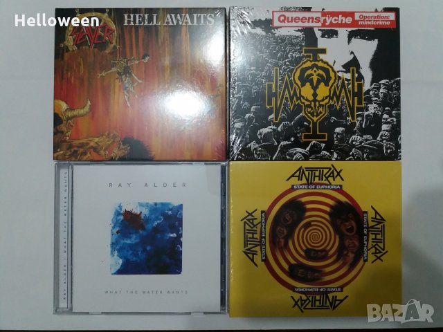 Оригинални дискове-Anthrax,Queensryche, Slayer