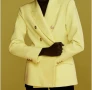 Вталено жълто сако Zara, снимка 1