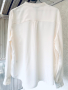 Разкошна копринена риза/блуза цвят екрю ( айвъри), снимка 8