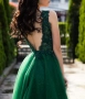 Тъмнозелена бална рокля, снимка 2