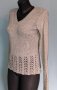 Пуловер от копринена прежда "DEPARTURE"® / копринен пуловер плетена дантела , снимка 1 - Блузи с дълъг ръкав и пуловери - 26681151