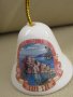 Порцеланова камбанка-5 см-сувенир от Улан Уде-Русия, снимка 1 - Други ценни предмети - 32321236
