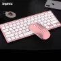 Супер тънка безжична и тиха клавиатура с мишка с презареждащи се батерии KMT5, снимка 7