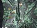Френски нов бутиков шлифер тренч L Clara Couture зелен черно райе, снимка 16