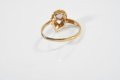 Стар златен пръстен - 10карата с  диамант и аметист, снимка 5
