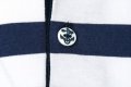 Нова мъжка моряшка блуза на тъмносиньо и бяло райе с яка и копчета, снимка 12