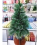 Заснежена коледна елха с бели връхчета и здрава стойка, снимка 3