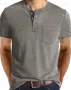 Мъжка тениска с деколте Henley, 6цвята , снимка 6