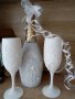 Наличен -комплект шамп-нско и две чаши, снимка 1 - Декорация за дома - 33101853
